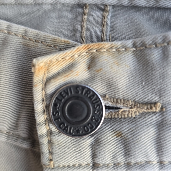 Levi's Strauss Men's Earth Khaki Straight Leg Jeans Sz 30 - Picture 10 of 11